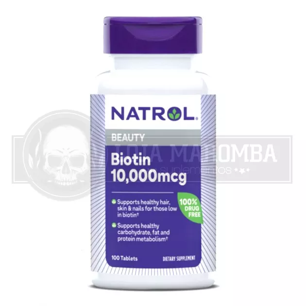 Biotina 10.000mcg (100 tabs) - Natrol