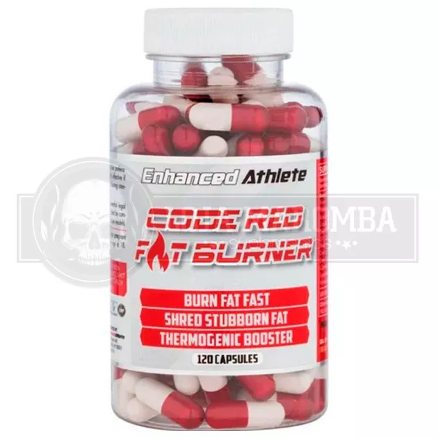 CODE RED Fat Burner (120 Caps + Yohimbine HCL) - Enhanced Athlete