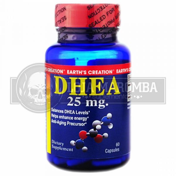 Dhea 25 Mg 60caps Earths Creation Usa Na Loja Maromba 