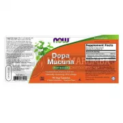 Dopa Mucuna (90 Cápsulas Veganas) - Now Foods