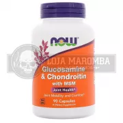 Glucosamina Condroitina e MSM (90 Caps) - Now Foods