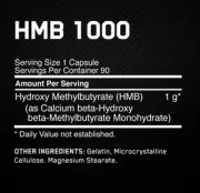 HMB 1000mg (90 capsulas) Optimum Nutrition