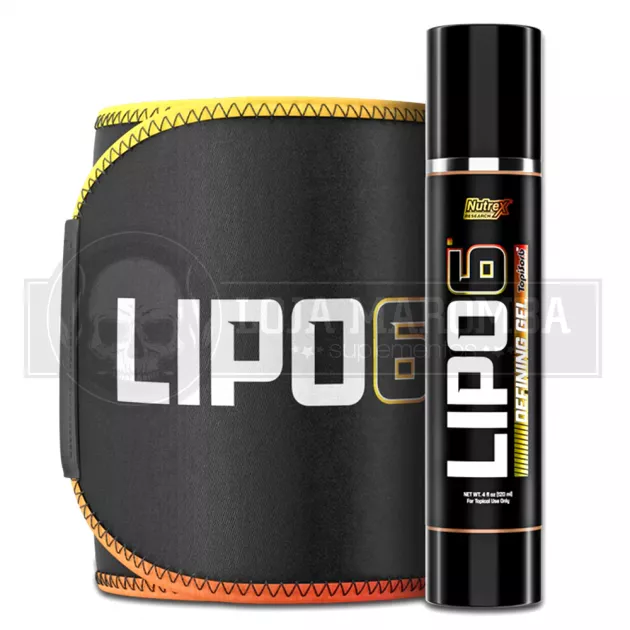 Lipo 6 Black Bastao Gel (120ml)    Cinta Modeladora - Nutrex