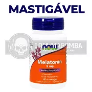 Melatonina Mastigável 3mg (180 cps) Now Foods