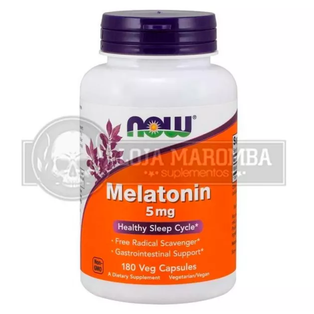Melatonina 5mg (180 cps) - Now Foods