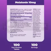 Melatonina Sublingual 10mg (100Tabs) - Natrol