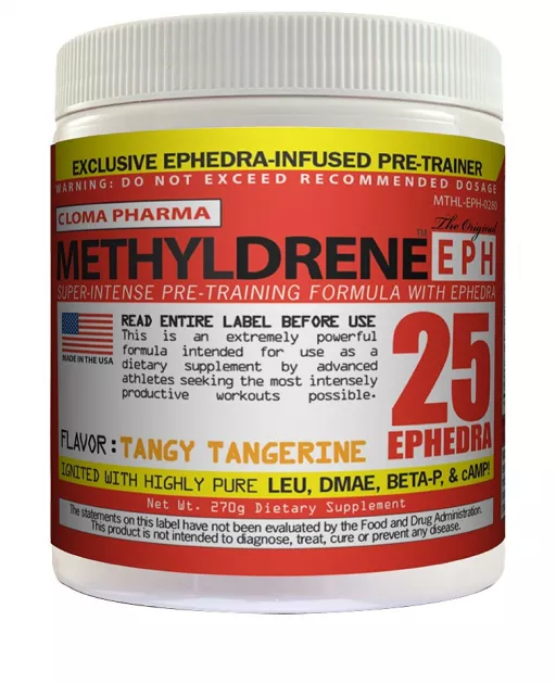 Methyldrene EPH 25Mg de Efedrina (45Doses) - Cloma Pharma