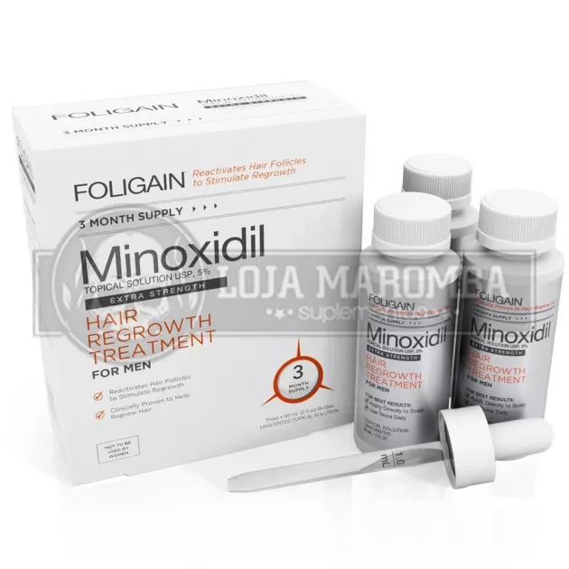 Minoxidil 5% (3 Meses) - Foligain (validade 05-2021)