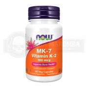 MK7 Vitamina K-2 100mcg (60Caps) Now Foods