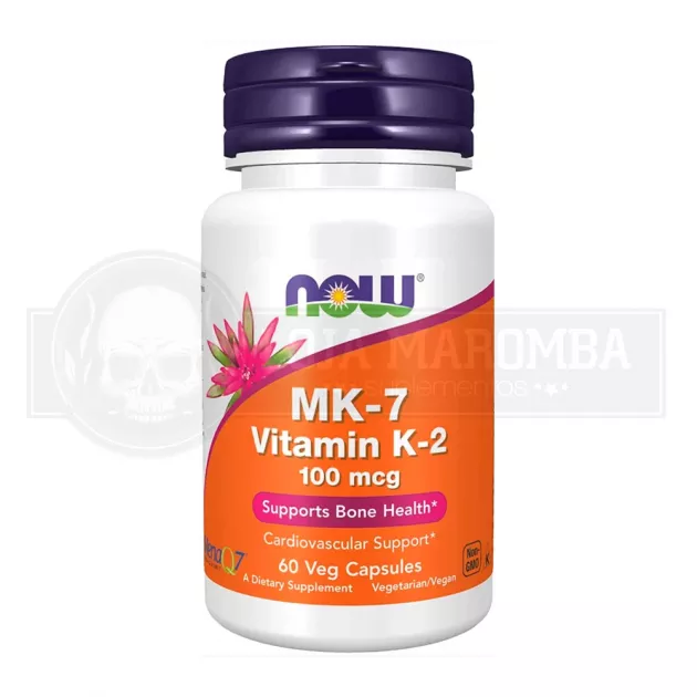 MK7 Vitamina K-2 100mcg (60Caps) Now Foods