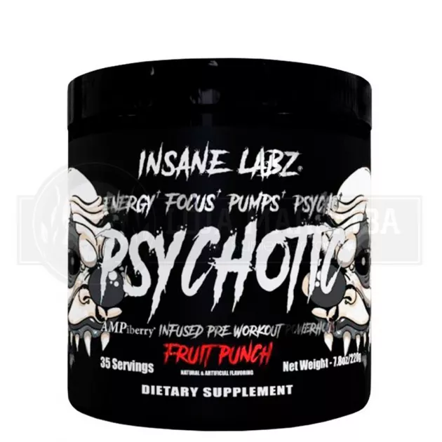 2 Unidades Psychotic Black (35 Doses) - Insane Labz (Envio Grátis)