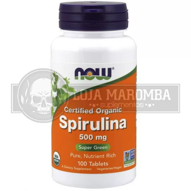 Spirulina 500mg (100 tabs) - Now Foods